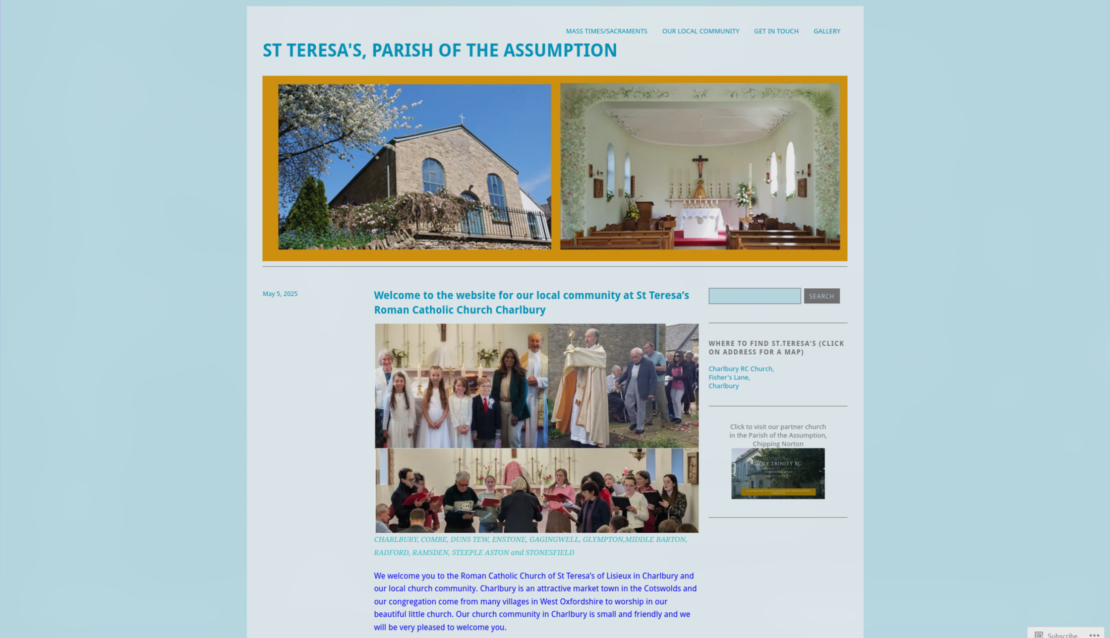 St Teresa's site preview